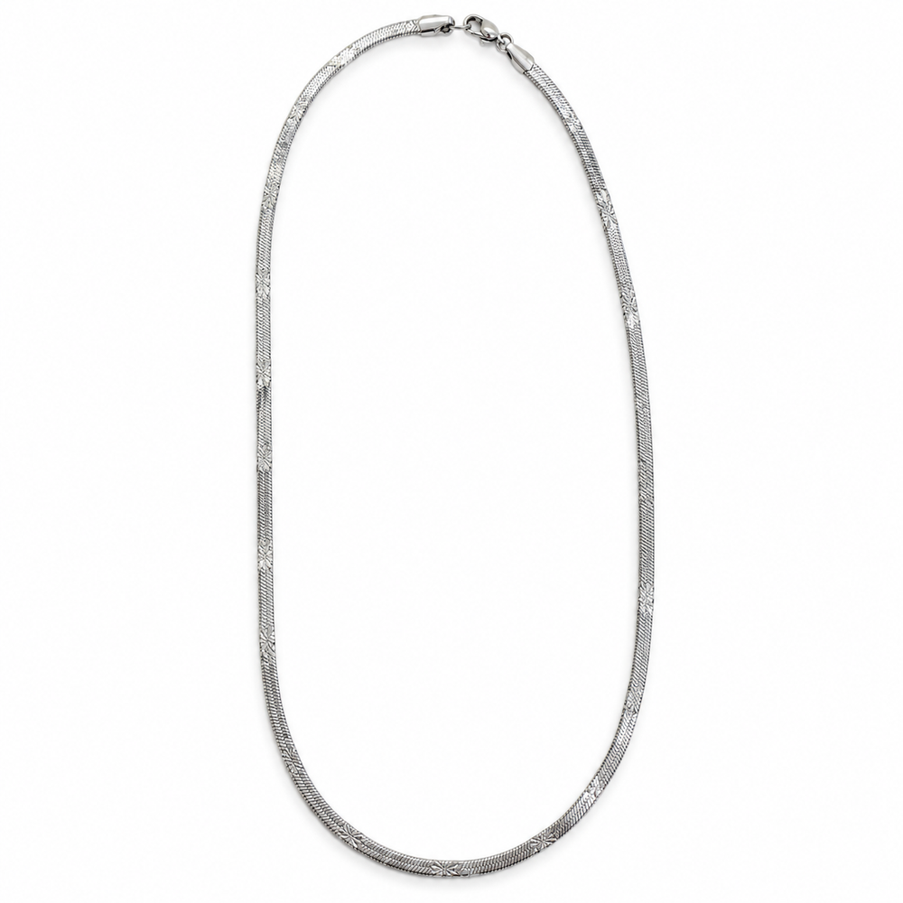 Classic Floral-Engraved Chain