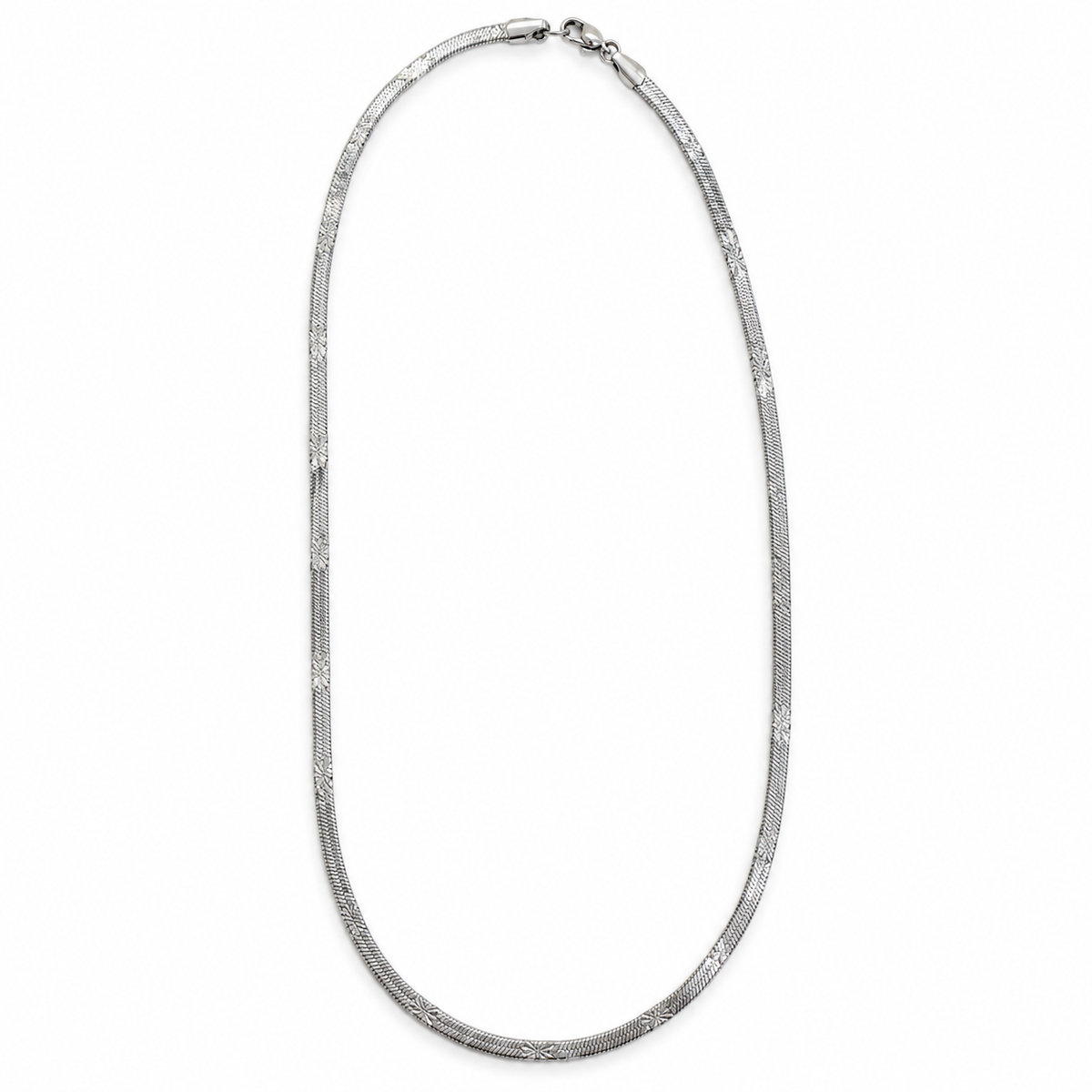 Classic Floral-Engraved Chain