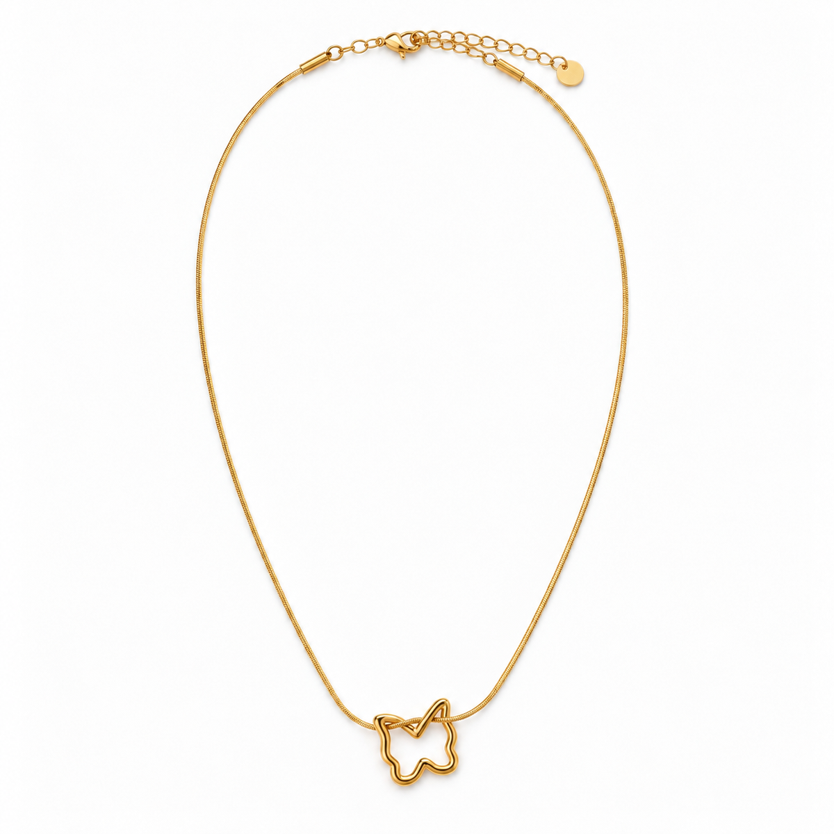 Amara 18K Gold-Plated Butterfly Pendant Necklace