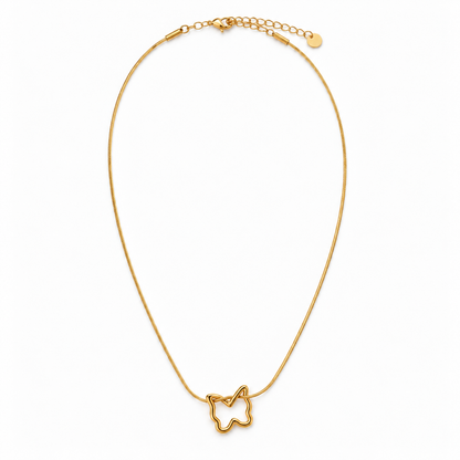 Amara 18K Gold-Plated Butterfly Pendant Necklace