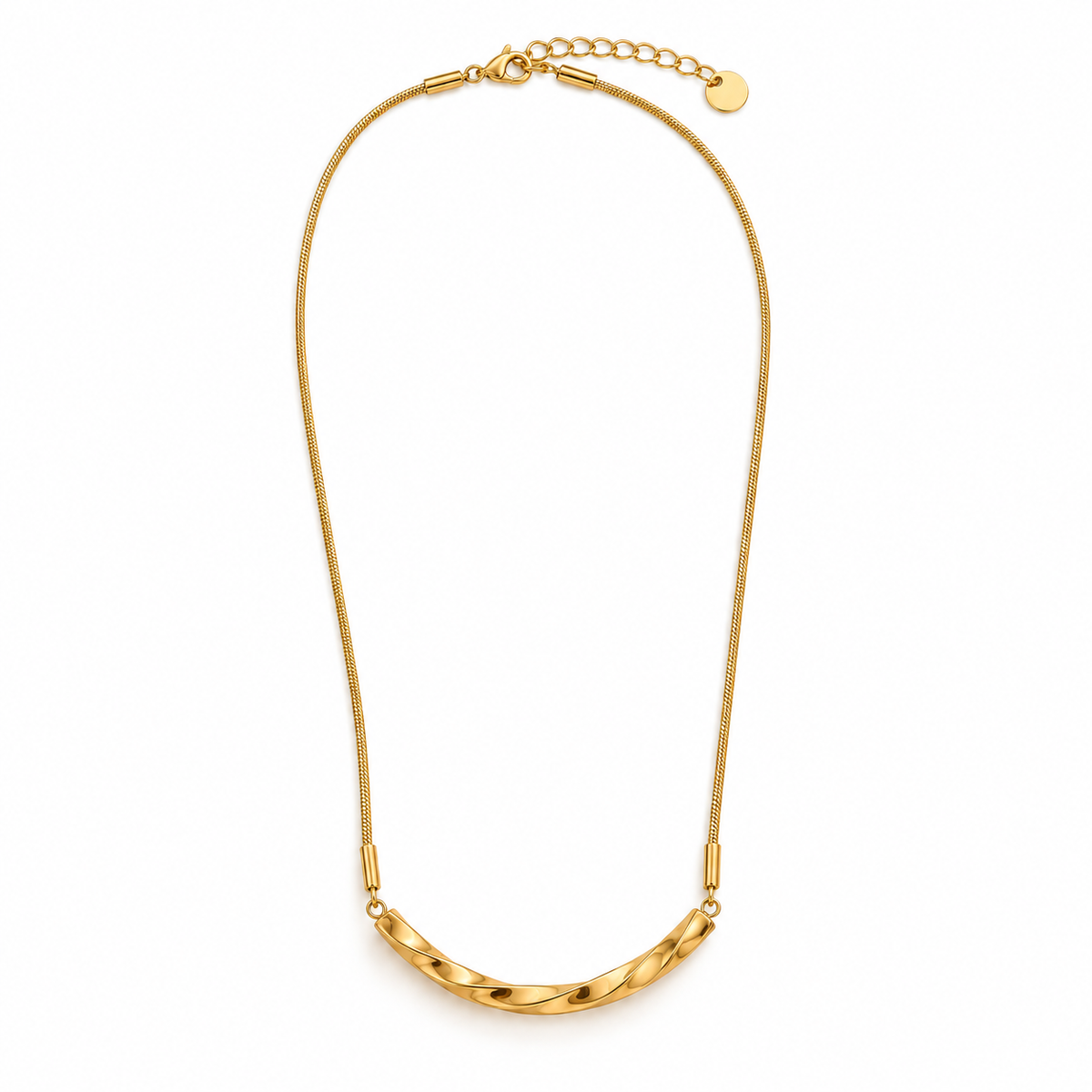 Celeste Sculpted Bar Necklace