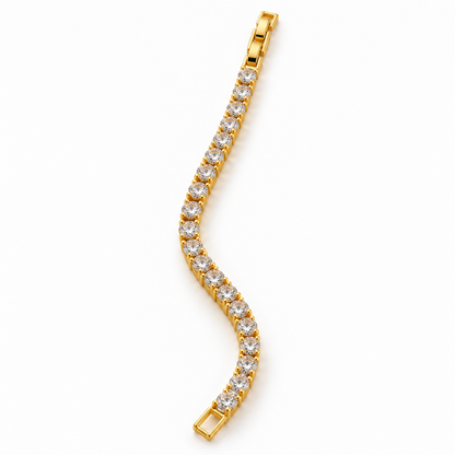 Aurelia 18K Gold-Plated Crystal Tennis Bracelet